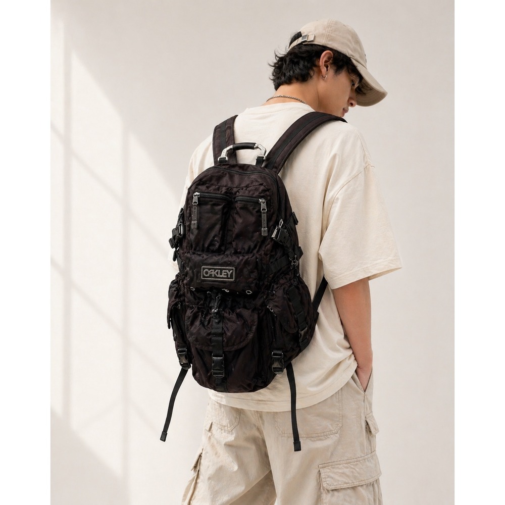 Vintage Oakley Tactical Backpack TFG Black Military Style Utility Y2K USA Rare